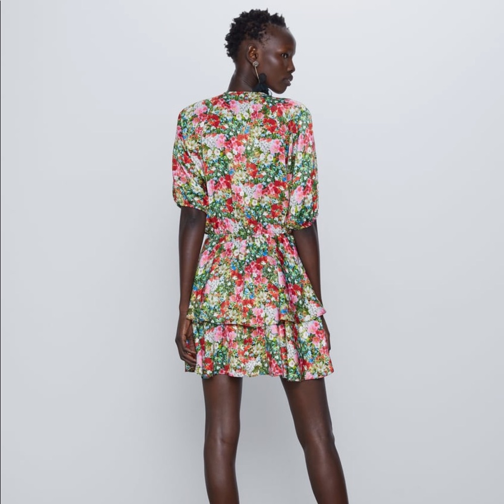 Zara Floral Print Mini Dress - Picture 12 of 15